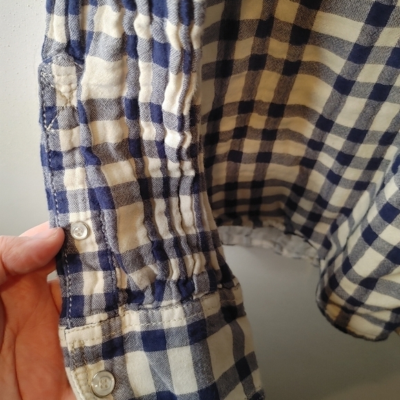 Flag and Anthem flannel button down top - Picture 4 of 7